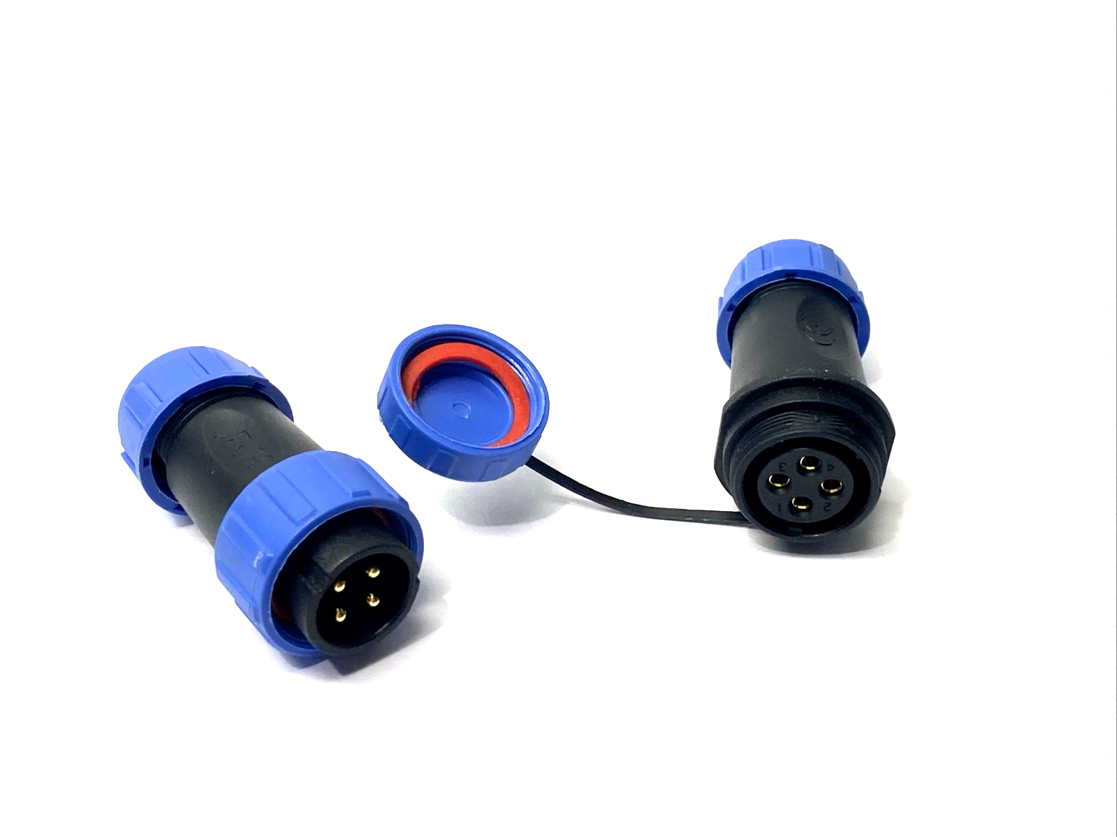 SP1310/P4,SP1310,SP1311/S4,SP1311 | Renhotec SP1310/P4, SP1311/S4 Connector Male Plug & Female Socket One Pair 4-Pin - New Other - Maverick Industrial Sales
