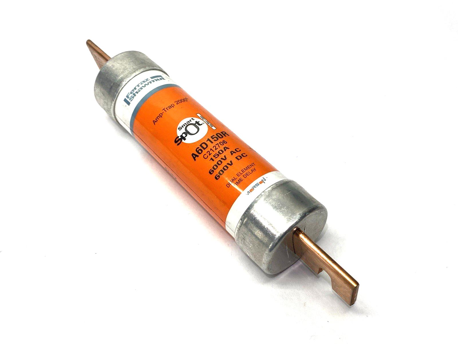 Mersen Ferraz Shawmut A6D150R Dual Element Time Delay Fuse Class RK1 600V 150A - Maverick Industrial Sales