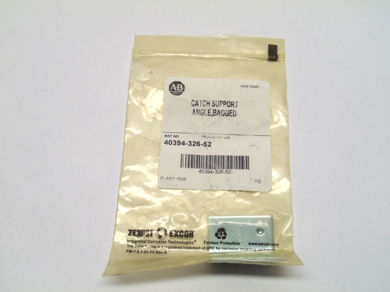 40394-326-52 | Allen-Bradley Catch Support Angle, Bagged - New Other - Maverick Industrial Sales