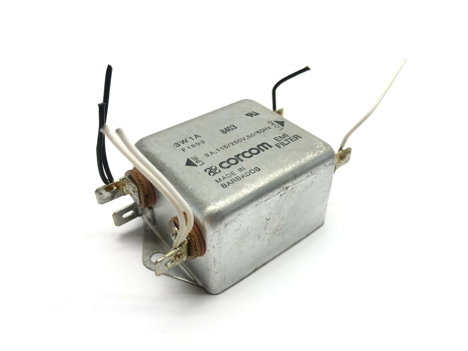 3W1A | Corcom EMI Filter 3A 250V 50/60Hz - Used - Maverick Industrial Sales