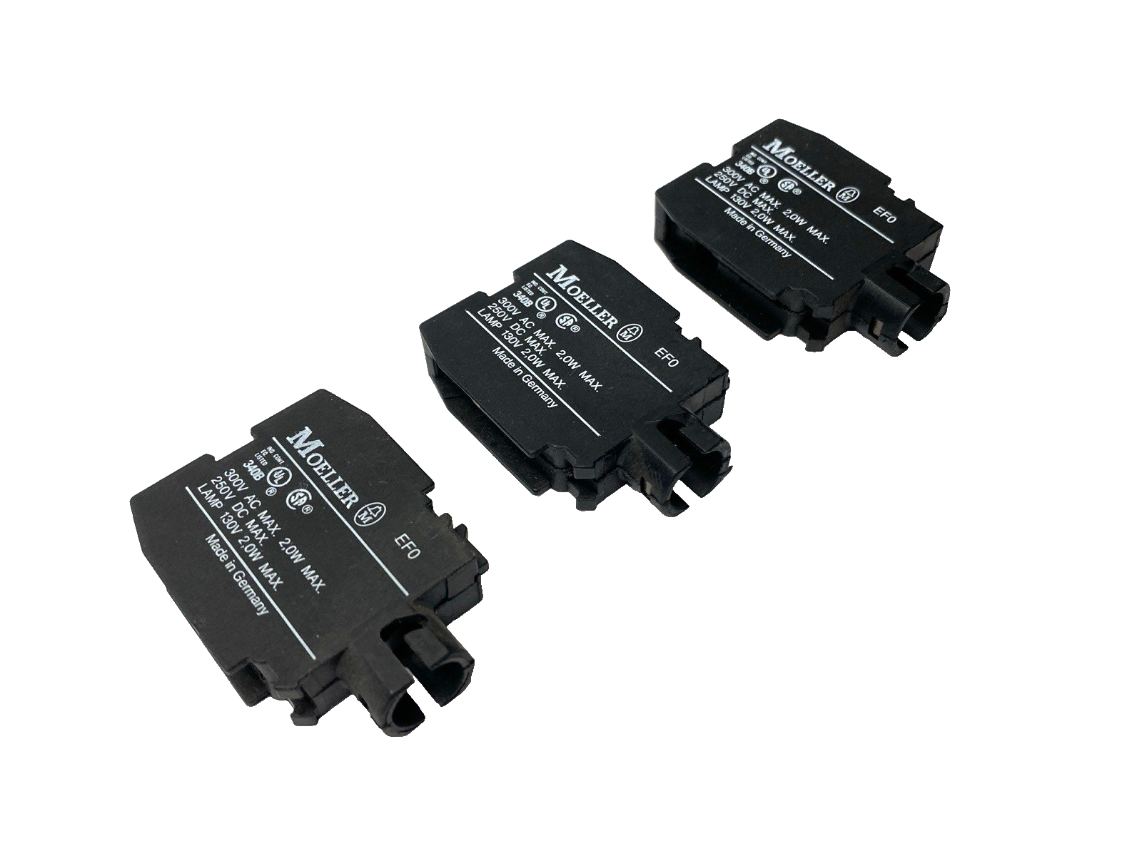 Moeller EF0 Lamp Socket Element LOT OF 3 - New – Open box - Maverick Industrial Sales