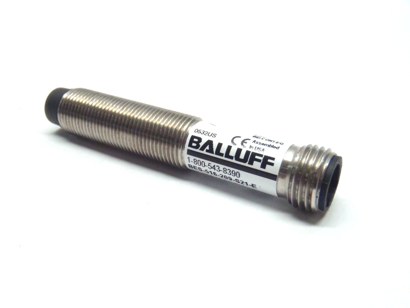 Balluff BES-516-209-S21-E Inductive Proximity Sensor PA 12 Surface 8mm Range N.O - Maverick Industrial Sales