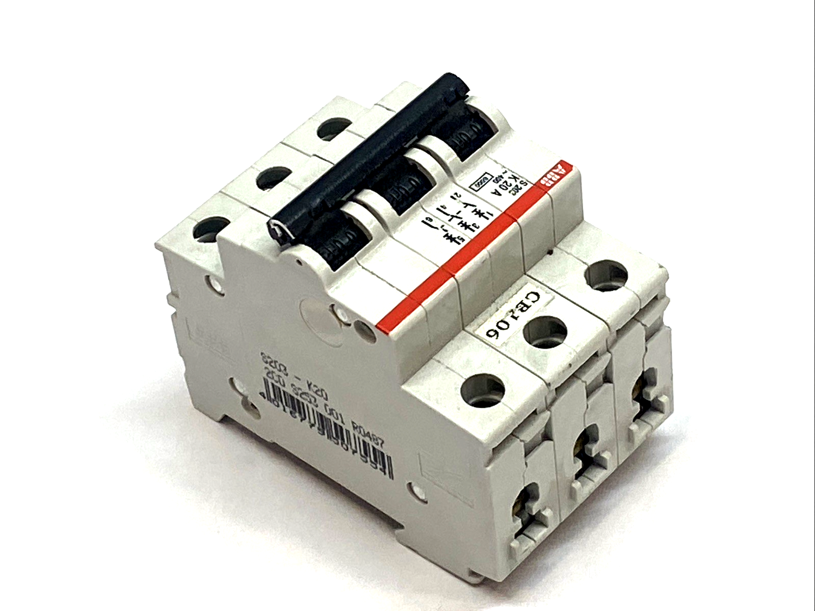S203-K20 | ABB Miniature Circuit Breaker 3-Pole 20A K Curve 277/480Y VAC - Used - Maverick Industrial Sales