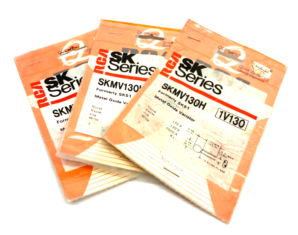 RCA Quement SKMV130H Formerly SK51 Metal Oxide Varistor SK Series 1V130 LOT OF 3 - Maverick Industrial Sales