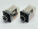 Schrack RL301024 Plug-In Relay 11-Pin 24V 10A 250V LOT OF 2 - Maverick Industrial Sales
