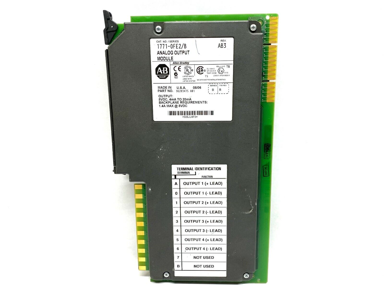 1771-0FE2 | Allen Bradley Ser B I/O Module 4-Point Analog Output - Used - Maverick Industrial Sales