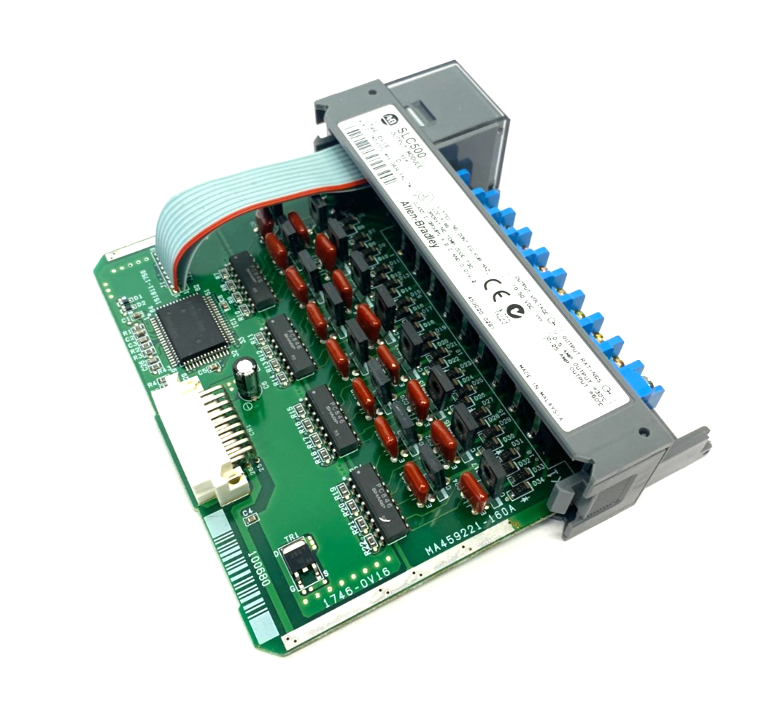 1746-OV16 | Allen Bradley Ser. C SLC 500 16-Point Digital Output Module NO COVER - Used - Maverick Industrial Sales