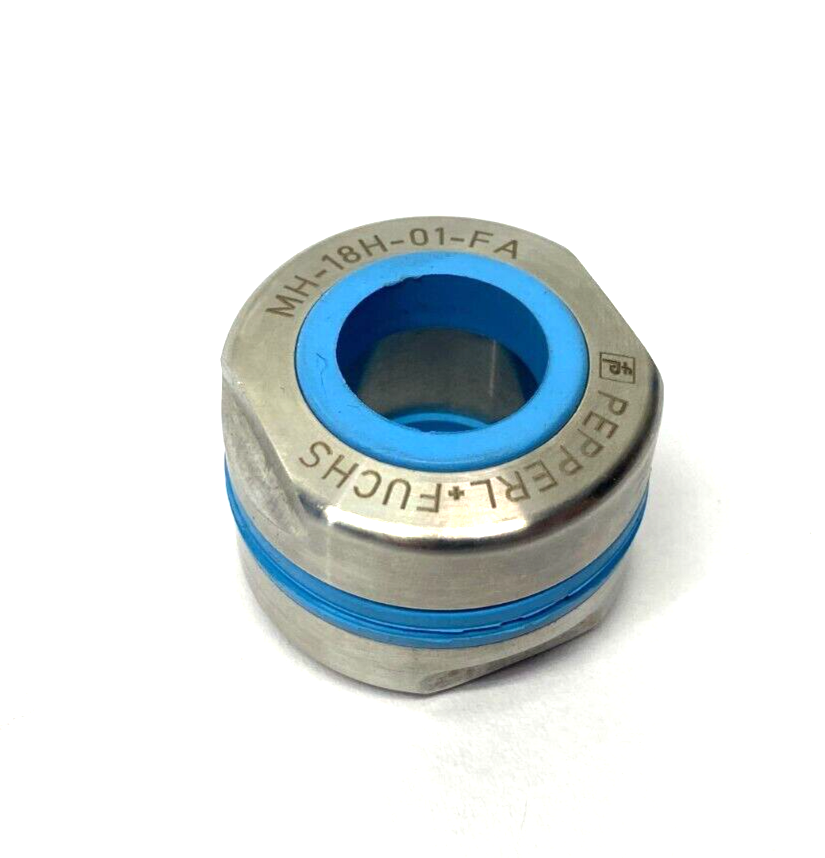 MH-18H-01-FA, 229834 | Pepperl+Fuchs MH-18H-01-FA Cylindrical Mounting Aid for Sensors 18mm 229834 - Used - Maverick Industrial Sales