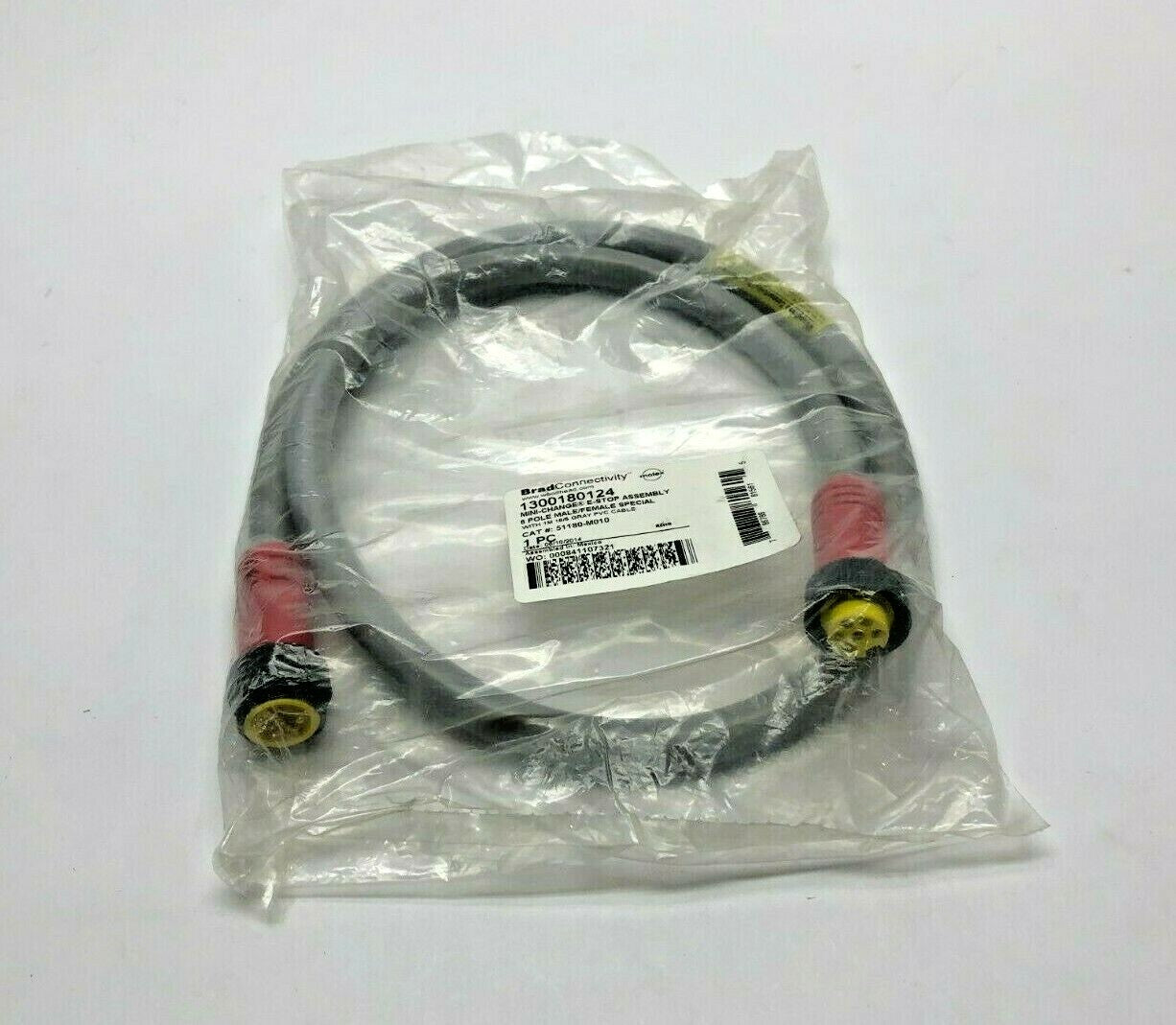 Molex BradConnectivity 1300180124 Min-Change E-Stop Assembly Cable, 51180-M010 - New - Maverick Industrial Sales