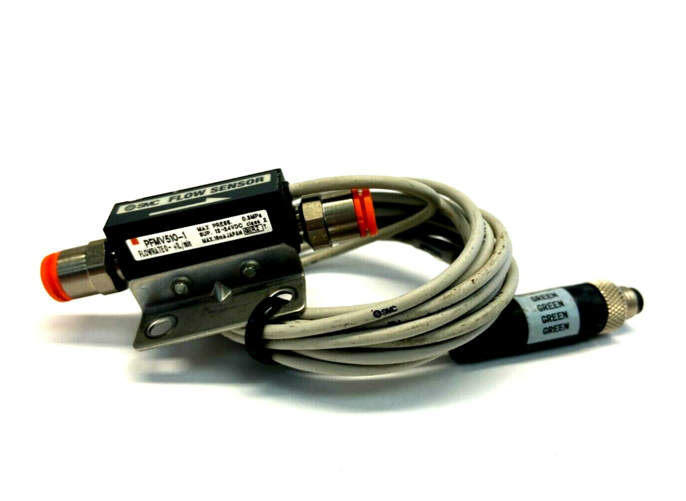 PFMV510-1 | SMC Flow Switch Sensor, 1 to 5V Analog Output, 500kPa Proof Pressure - Used - Maverick Industrial Sales