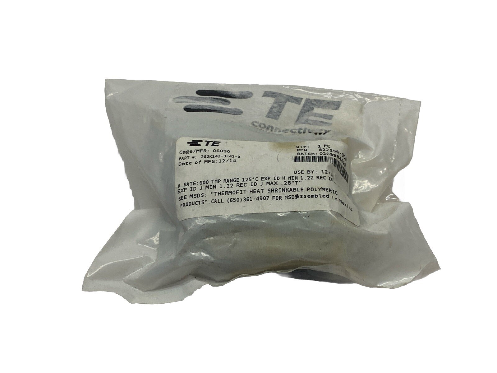 202K142-3/42-0 | TE Connectivity Heat Shrink Boot RAYCHEM - New - Maverick Industrial Sales