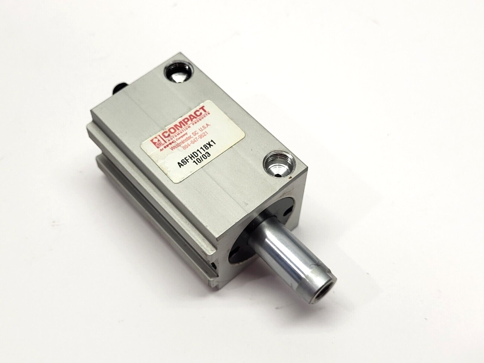 Compact ASFHD118X1 Rod Extension Cylinder 1-1/8" Bore 1" Stroke - Maverick Industrial Sales