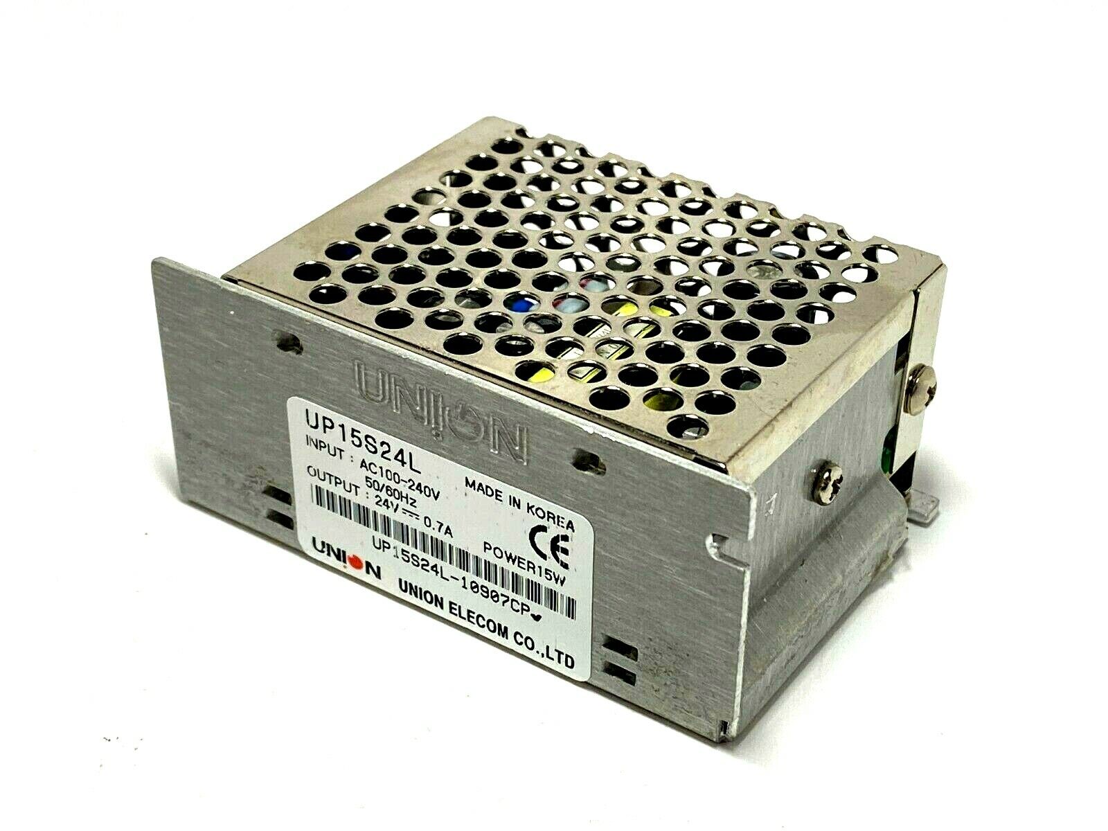 Union Elecom UP15S24L Switching Power Supply 100-240V 50/60Hz 24V 0.7A - Used - Maverick Industrial Sales
