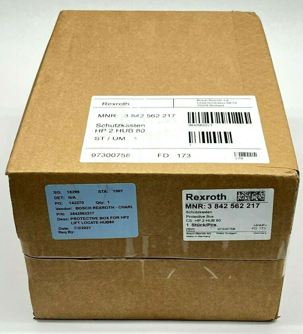 3 842 562 217 | Bosch Rexroth 3842562217 Protective Box for HP2 Lift Locate Hub80 - New - Maverick Industrial Sales