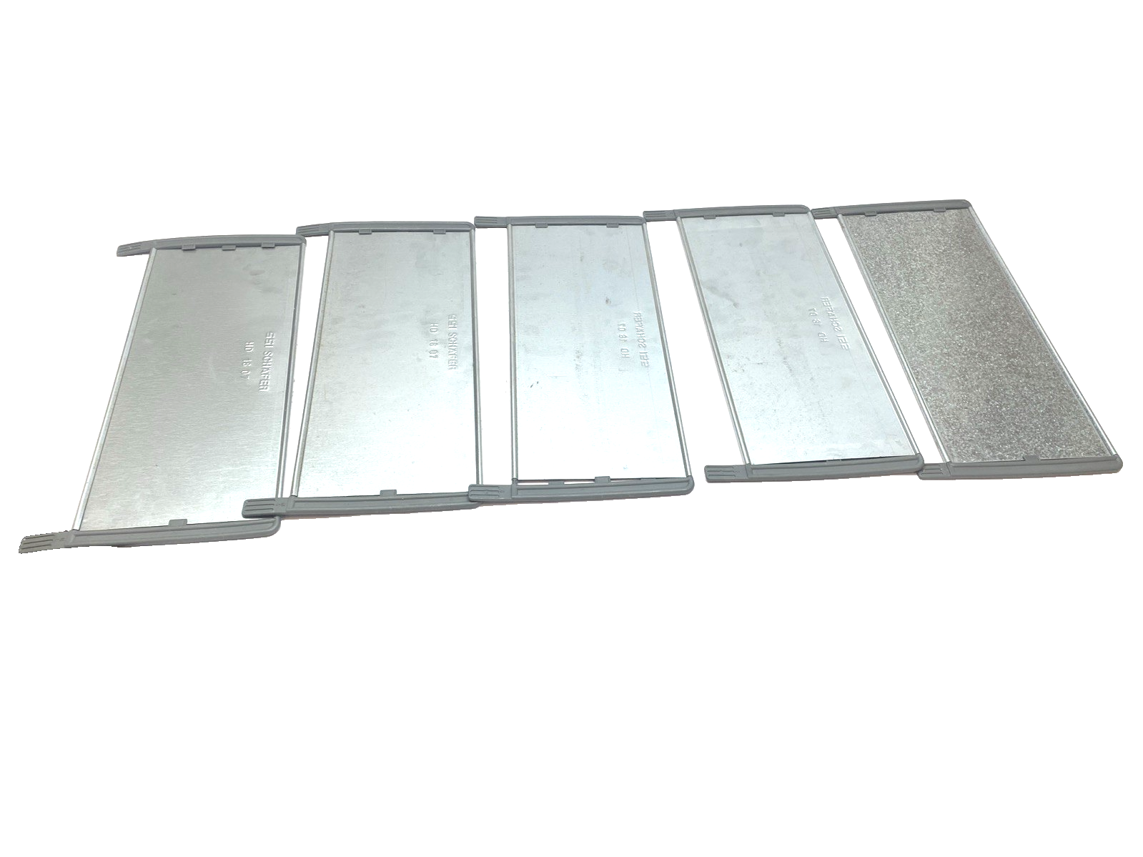 HD1807S.PL | SSI Schaefer Shelf Divider 7" x 17" Free Standing Galvanized LOT OF 5 - Used - Maverick Industrial Sales