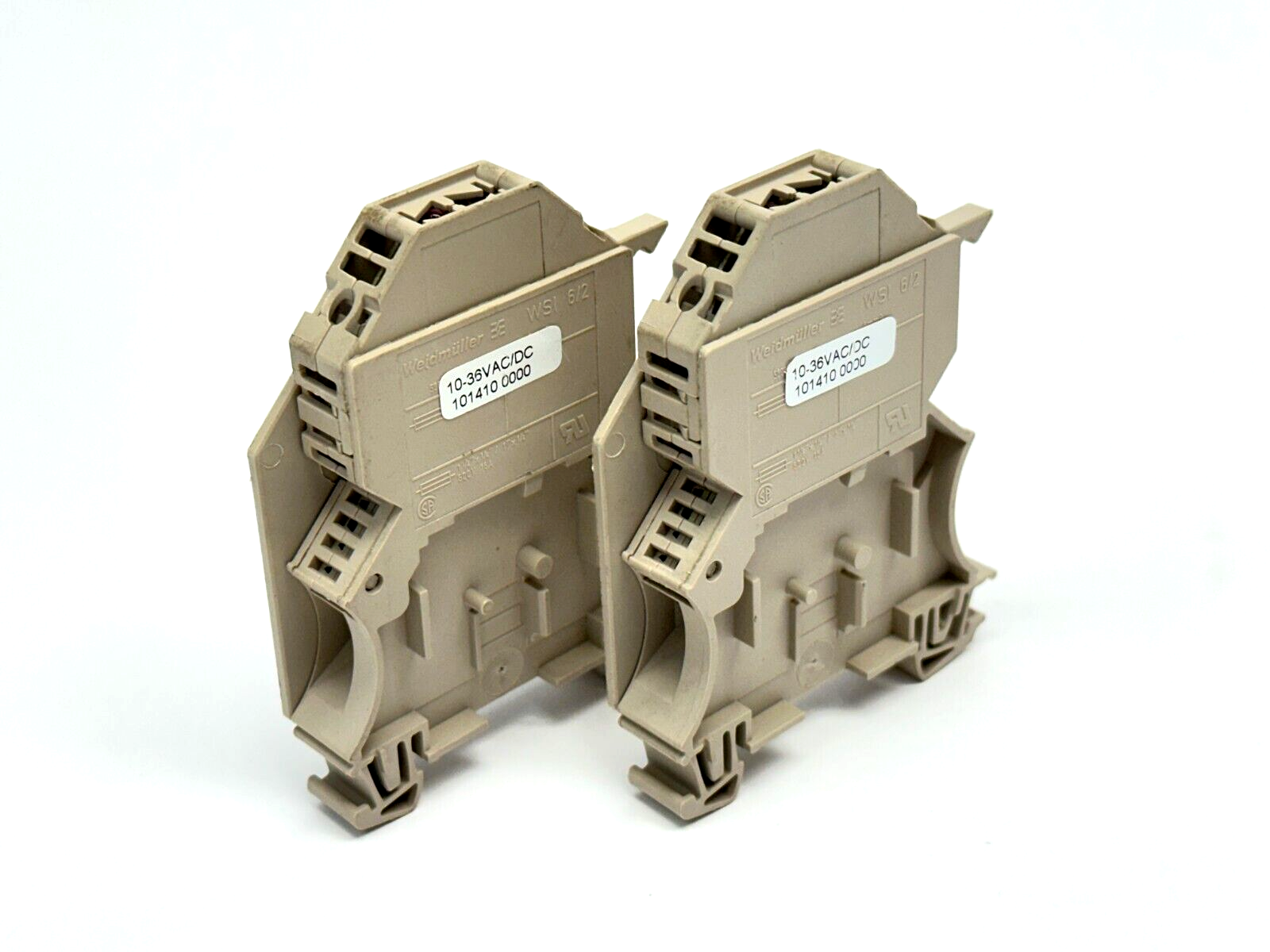 Weidmuller 1014100000 WSI 6/2 10-36VDC Terminal Block LOT OF 2 - Used - Maverick Industrial Sales