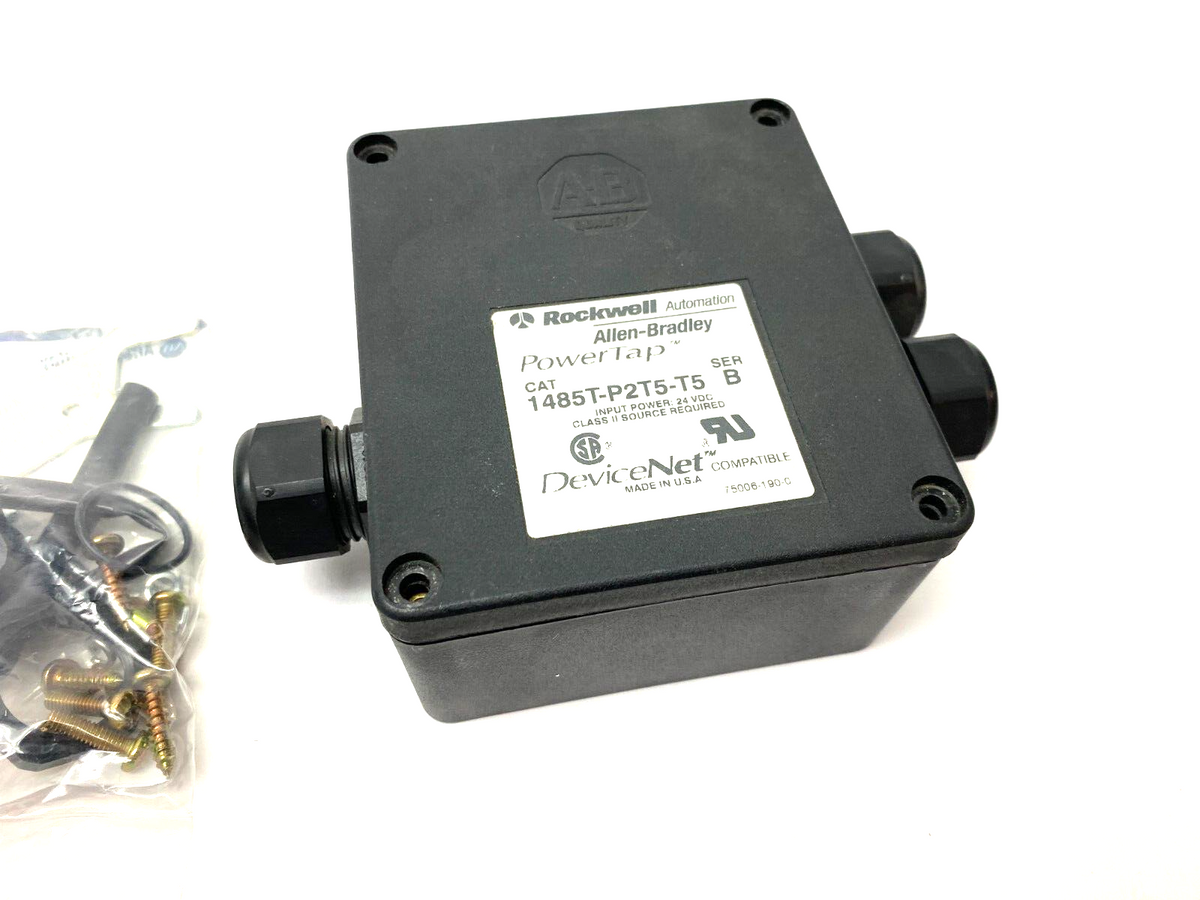 1485T-P2T5-T5 | Allen Bradley Ser. B PowerTap DeviceNet Power Device 24VDC - New Other - Maverick Industrial Sales