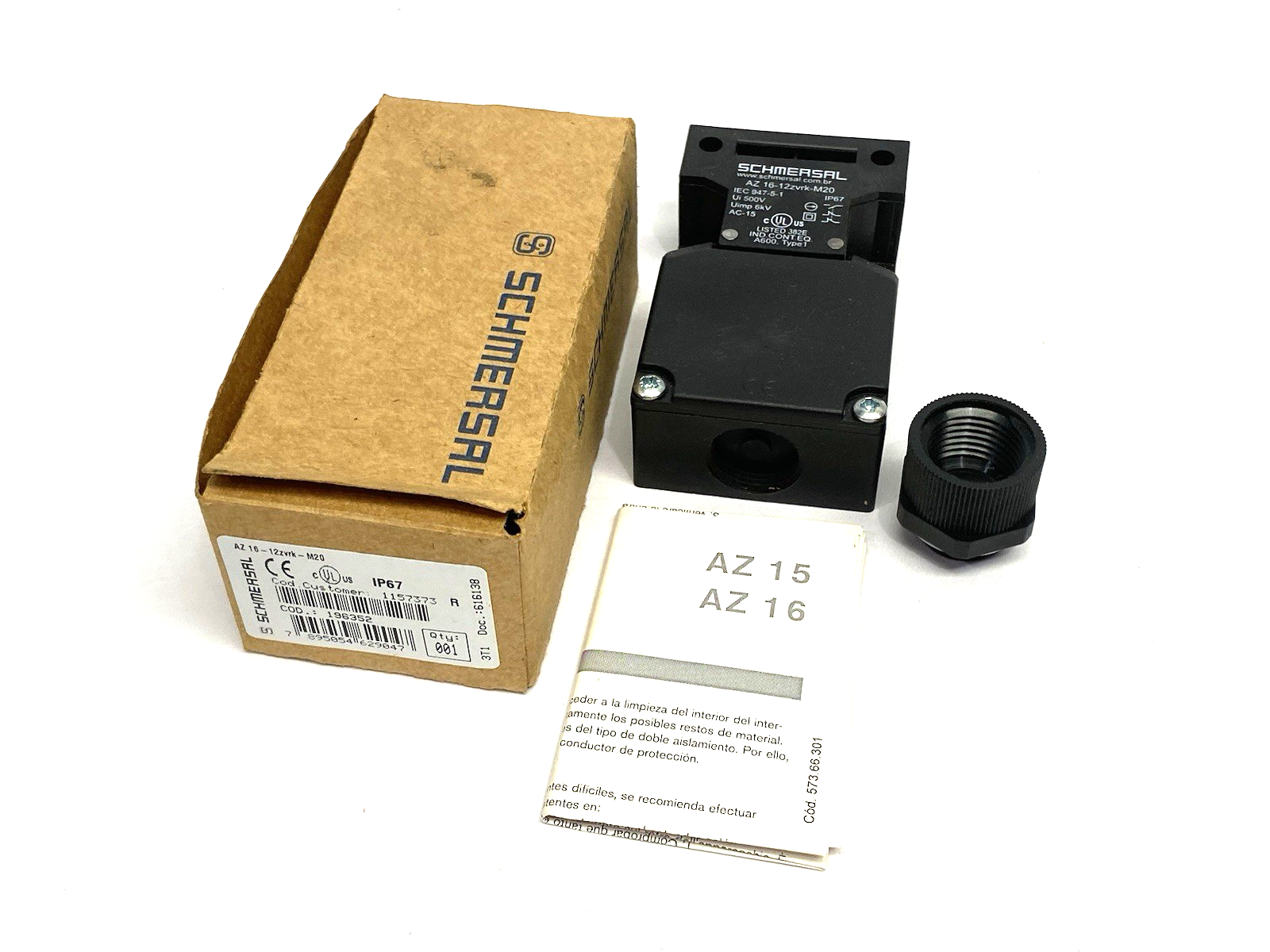 AZ 16-12zvrk-M20 | Schmersal Safety Interlock Switch 161157373 - New Other - Maverick Industrial Sales