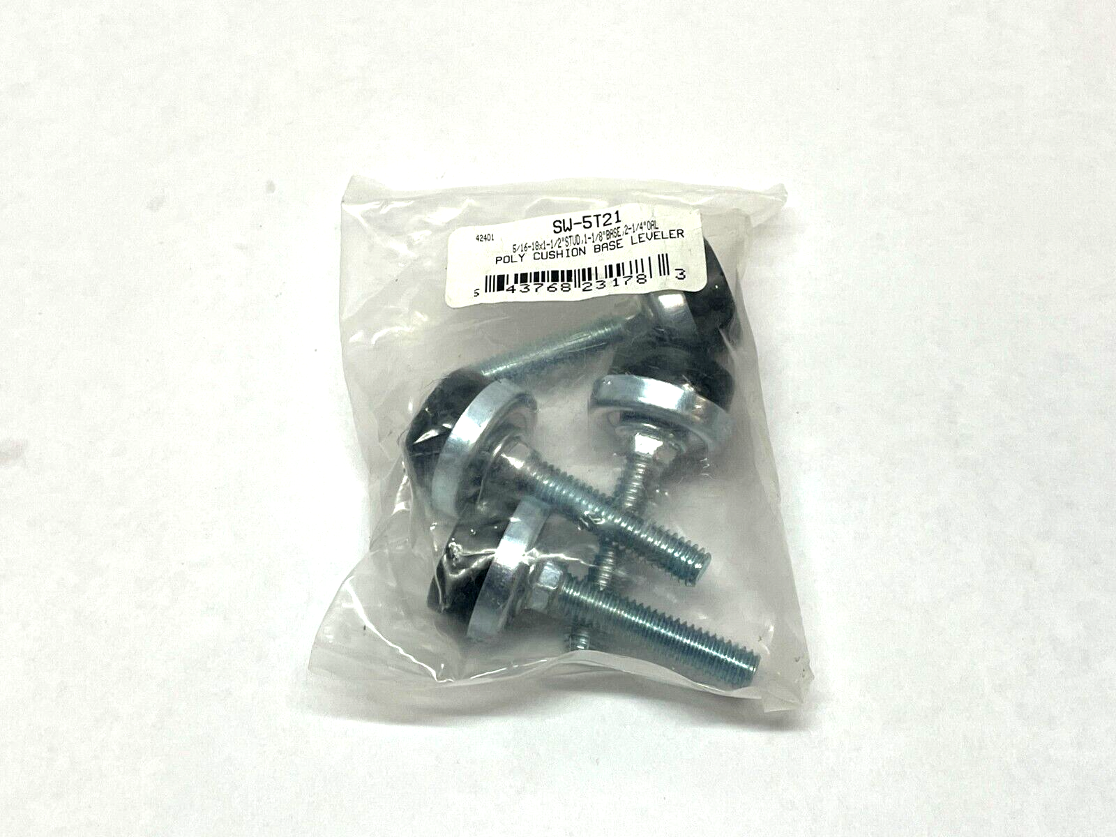 SW-5T21 | S&W Furniture Glides 1-1/8" Dia. 2-1/4" Length PKG OF 4 - New - Maverick Industrial Sales