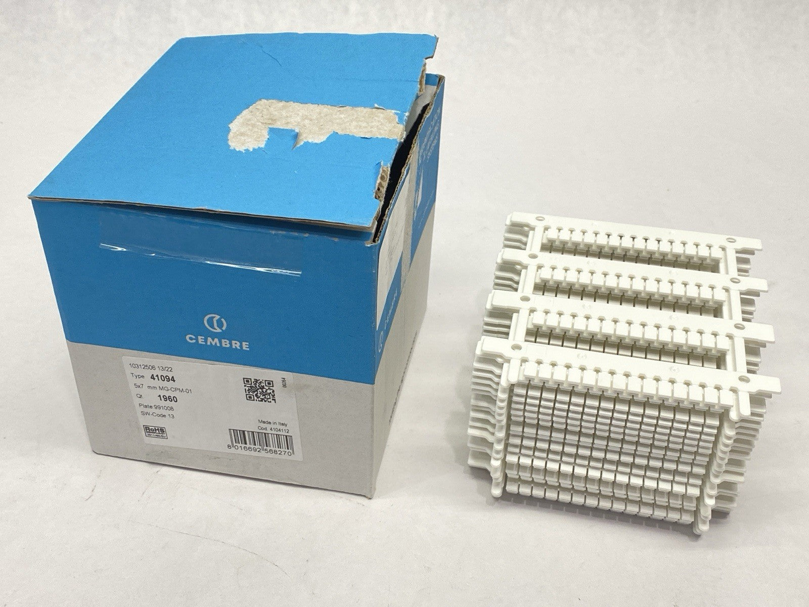 41094 | Cembre Terminal Marker Tags MG-CPM-01 PKG OF 1344 - New – Open box - Maverick Industrial Sales