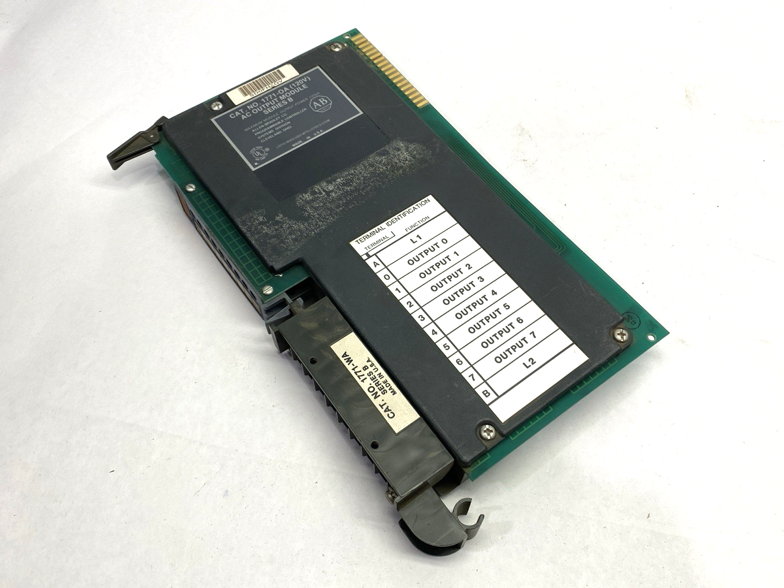 1771-0A | Allen Bradley AC Output Module Ser. B 120V - Used - Maverick Industrial Sales