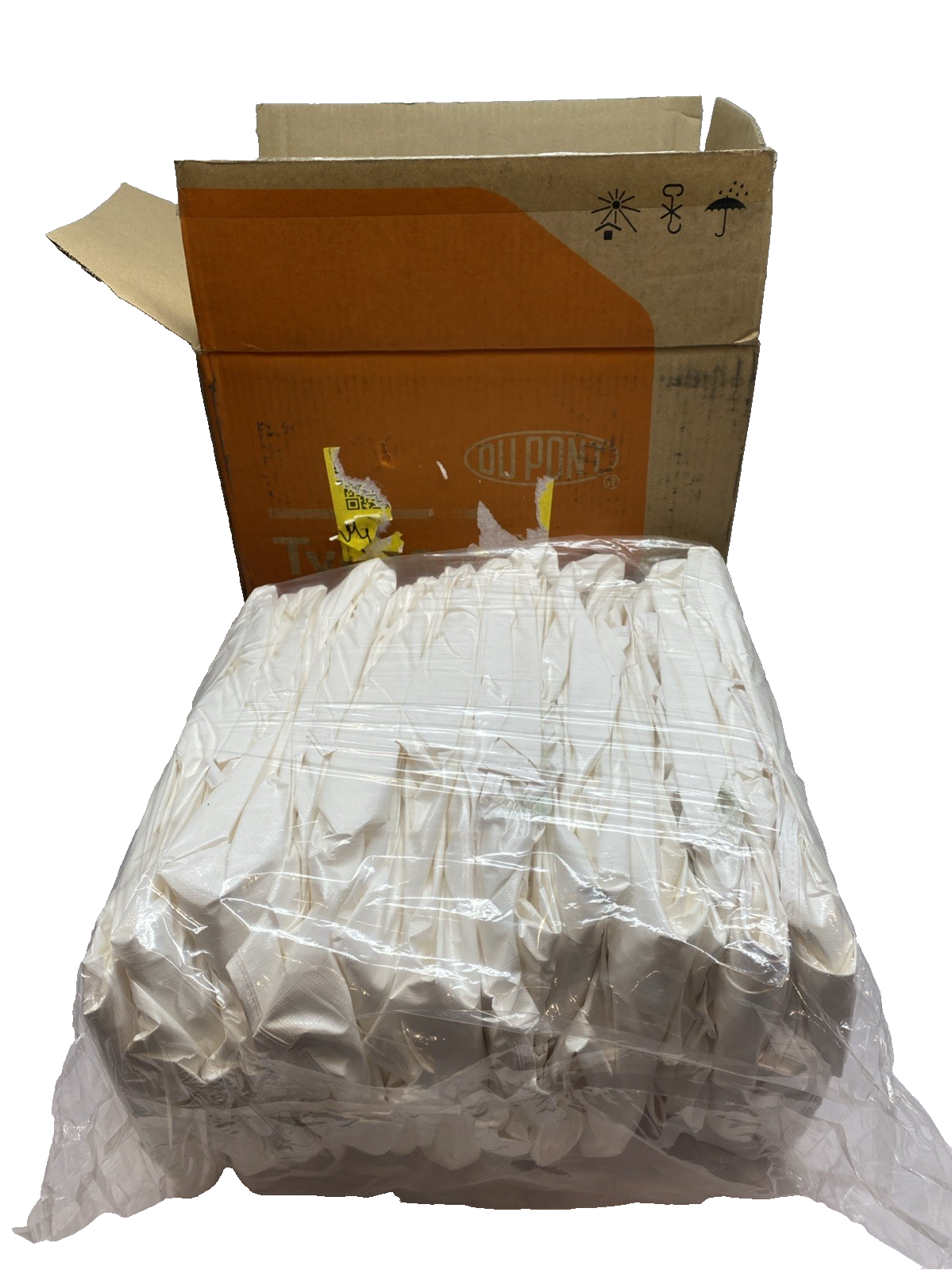 Tychem 4000 | DuPont Chemical Coverall 4XL White PKG OF 12 - New - Maverick Industrial Sales