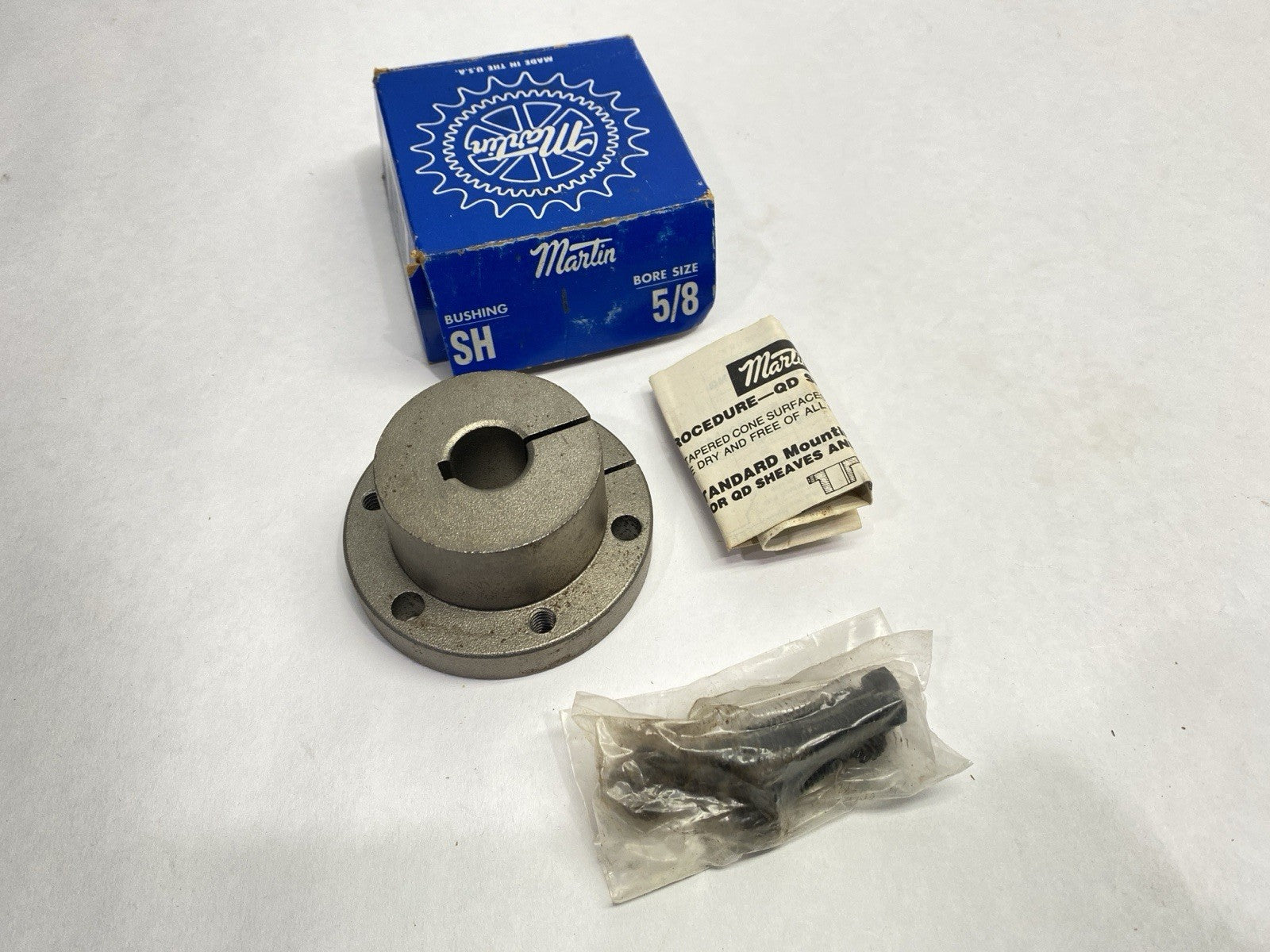 Martin SH 5/8 Quick Disconnect Bushing 5/8" Bore 2.6875" Flange OD - Maverick Industrial Sales