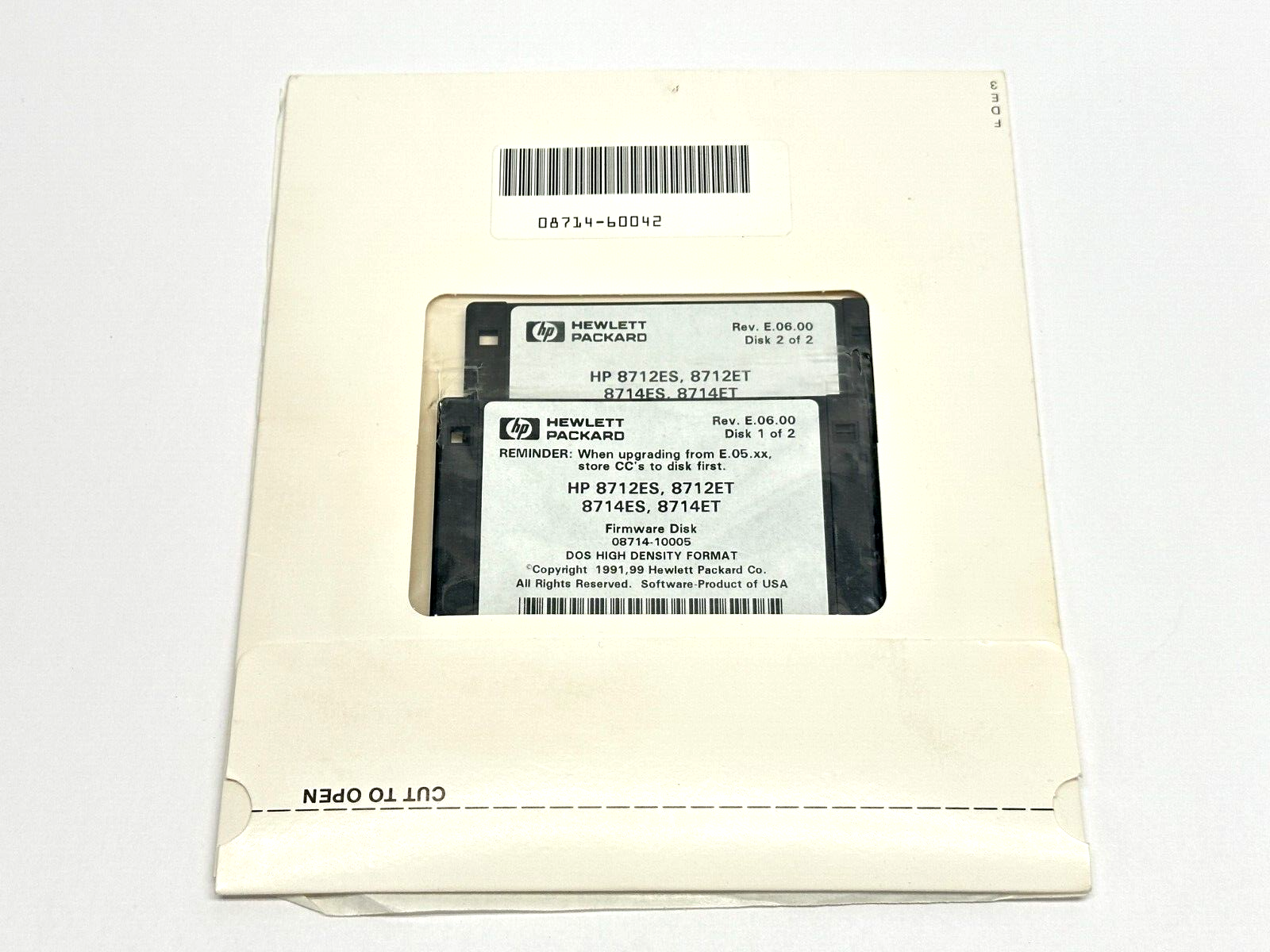 Agilent 08714-60042 Firmware Upgrade Kit Rev E.06.00 8712ES/ET 8714ES/ET - Maverick Industrial Sales