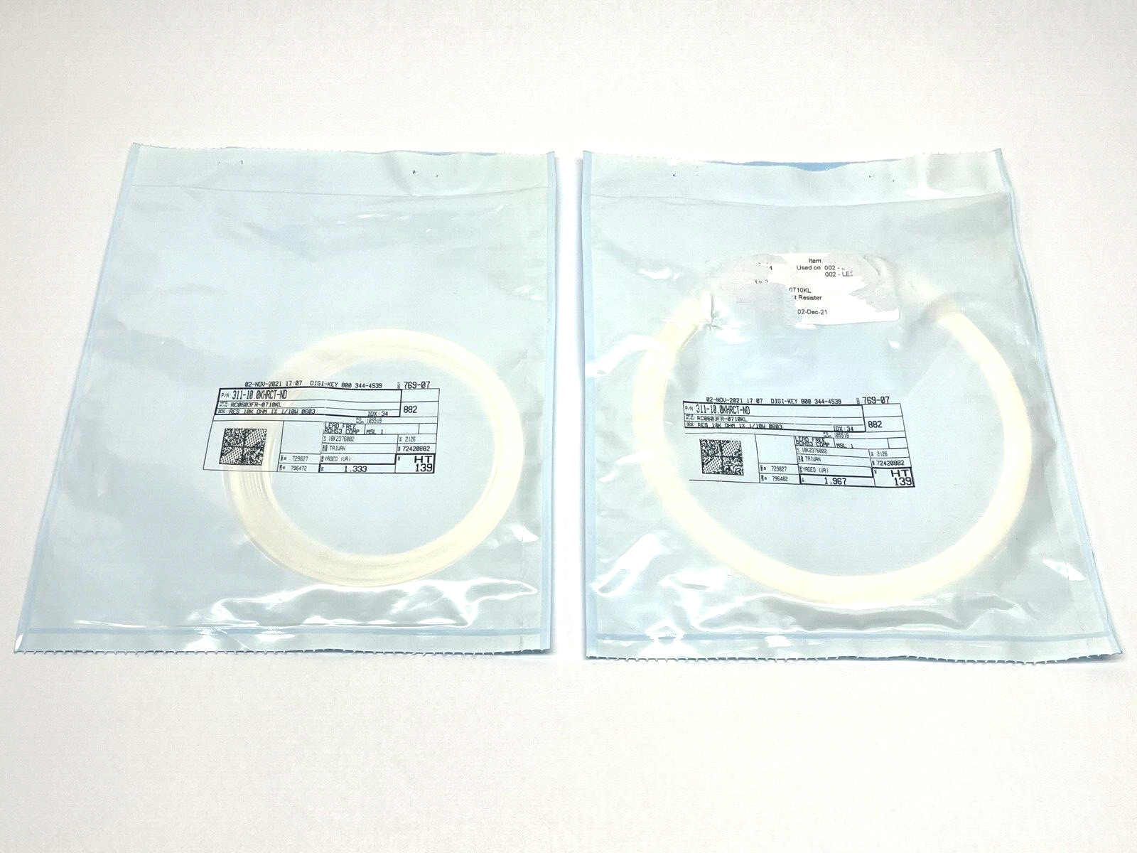 Yageo RC0603FR-0710KL Thick Film Resistors SMD 10 kOhms 100mW 0603 3300QTY - Maverick Industrial Sales