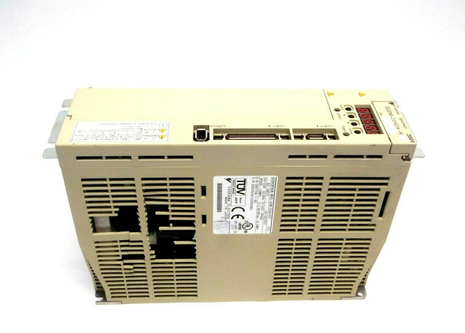 Yaskawa SGDM-20ADA-RY3 AC Servo Amplifier 12 Amp 3 Phase 200-240VAC - Used - Maverick Industrial Sales