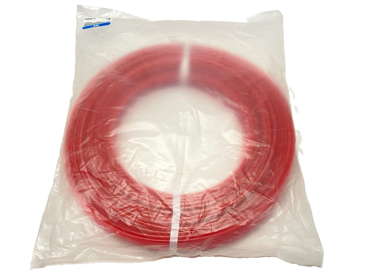 TU0604R-100 | SMC Polyurethane Tubing Red 6mm PKG OF 100 FEET - New – Open box - Maverick Industrial Sales