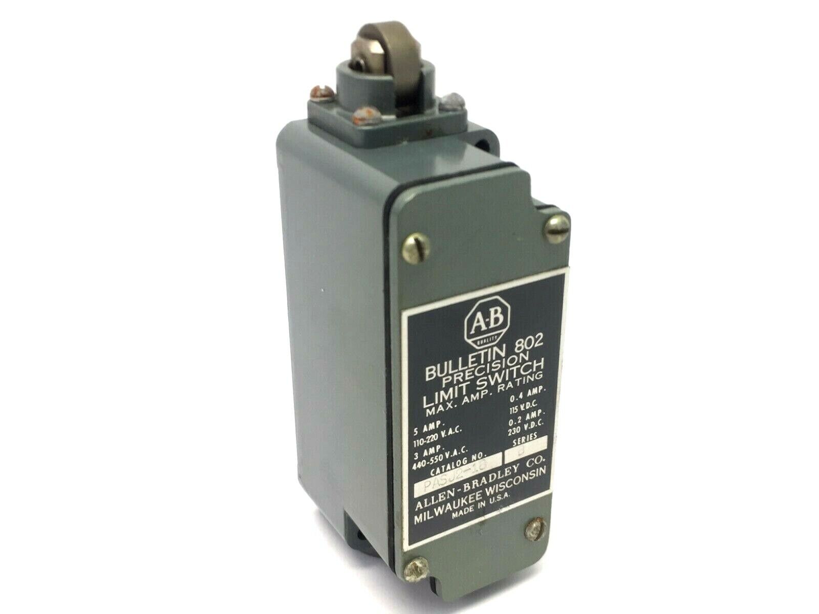Allen Bradley PASJ2-18 Precision Limit Switch - Used - Maverick Industrial Sales