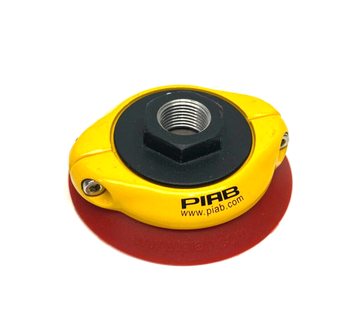 Piab F75.20.07ND Flat Vacuum Suction Cup Red G3/8" w/ Mesh Filter - Used - Maverick Industrial Sales