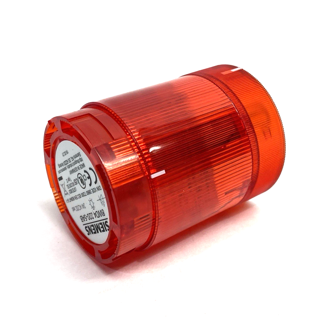 8WD4 220-5AB | Siemens Continuous 50mm Stacklight Element Red - Used - Maverick Industrial Sales