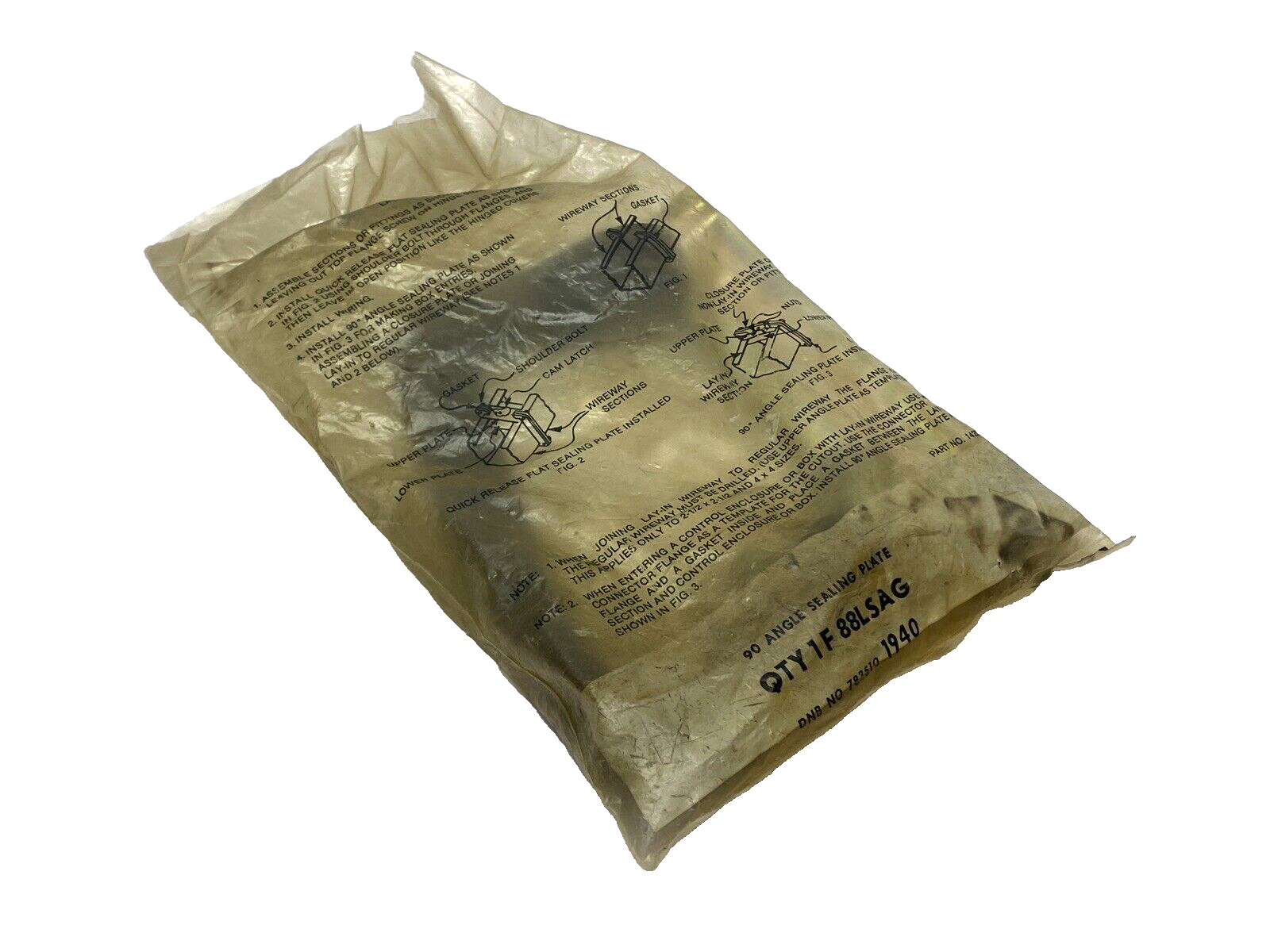 Hoffman QTY1F88LSAG Right Angle Sealing Plate 783510 - New - Maverick Industrial Sales