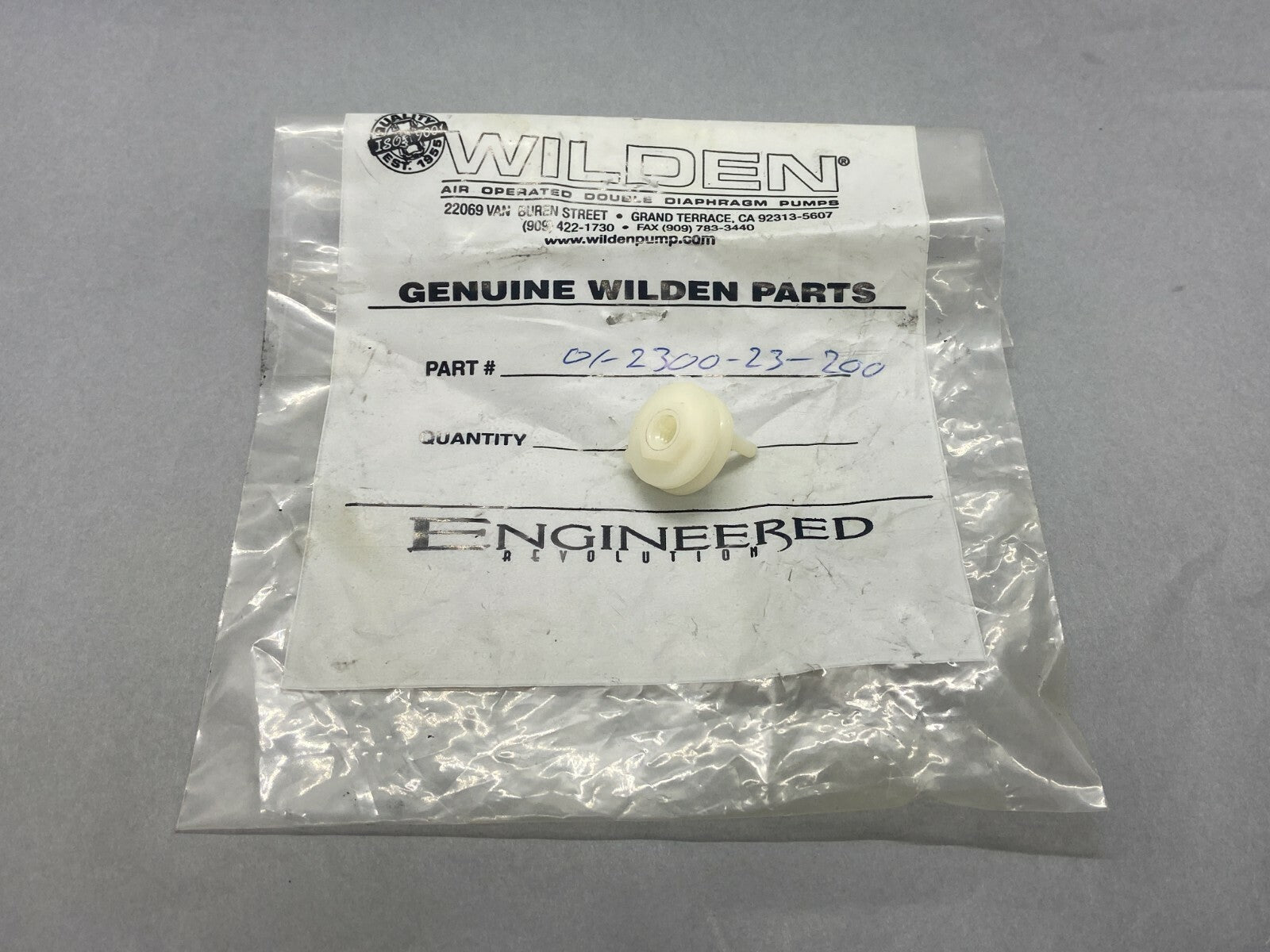 Wilden 01-2300-23-200 Air Valve End Cap w/ Plastic Guide for Model T1 Pumps - Maverick Industrial Sales