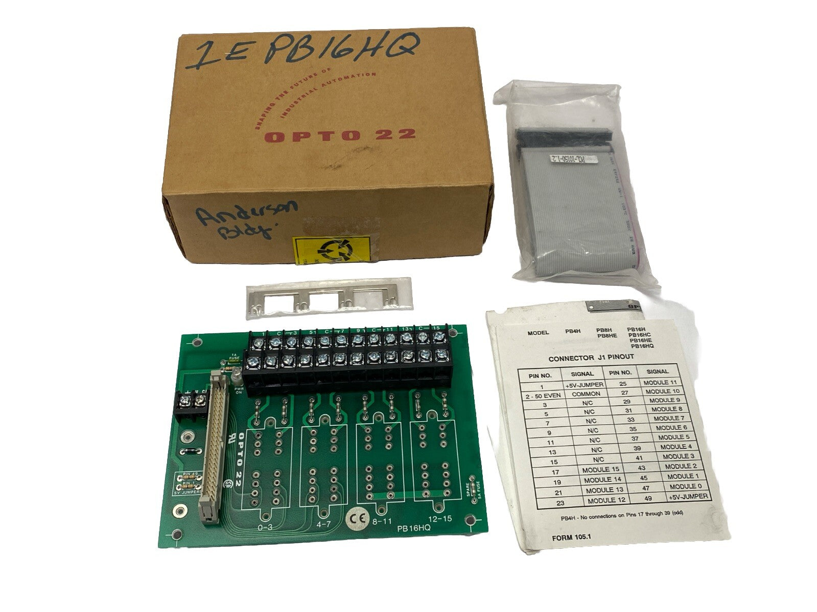 PB16HQ | Opto 22 Quad Pak 4 Module Position Mounting Rack - New – Open box - Maverick Industrial Sales