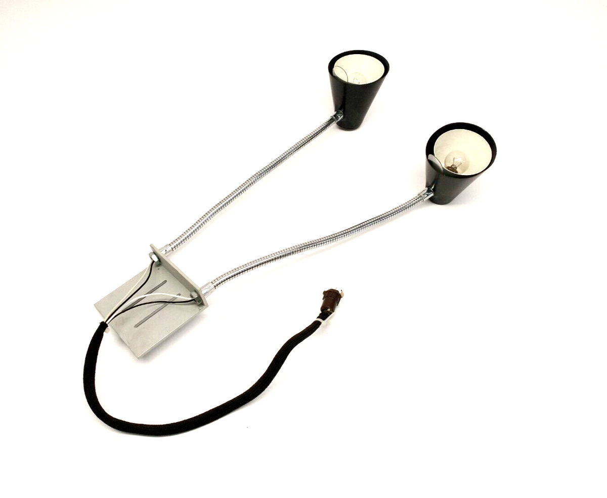 Work Station Lamp | Double-Light Side Mount , Winchester 5-Pin M5P Connector- Used - Maverick Industrial Sales