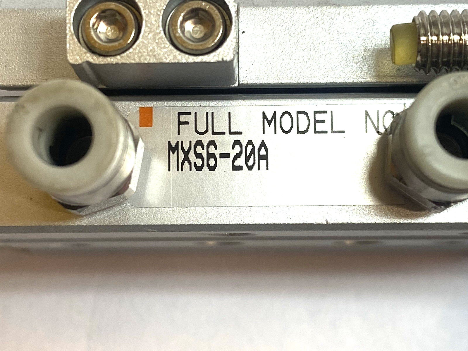 MXS6-20A | SMC Air Slide Table Guided Cylinder 6mm Bore 20mm Stroke- Used - Maverick Industrial Sales