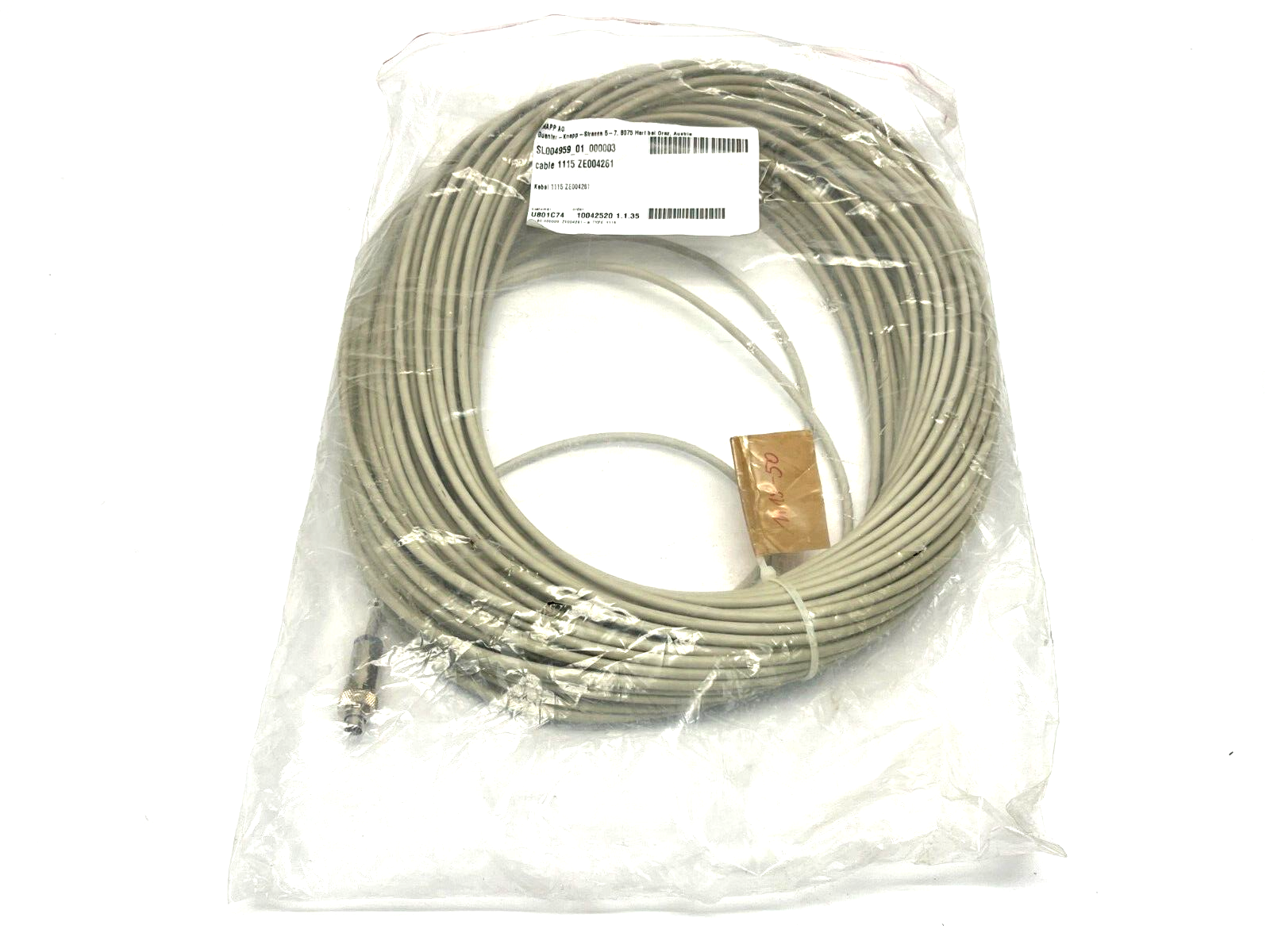 Knapp SL004959_01_000003 Cable 1115 ZE004261 - New – Open box - Maverick Industrial Sales