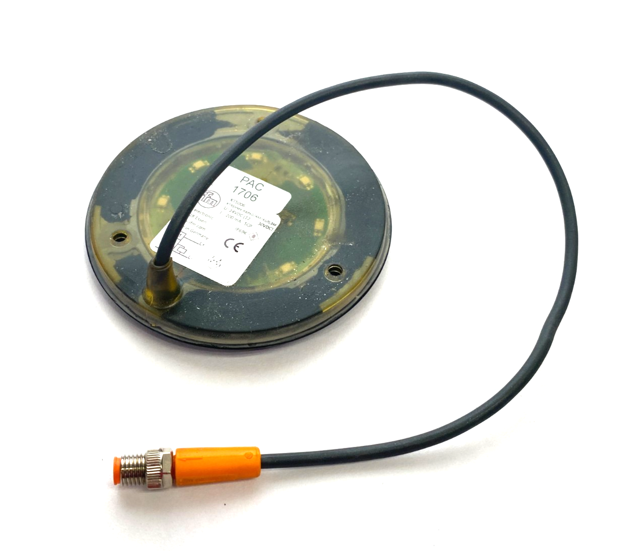 Ifm KT5006 Capacitive Touch Sensor KTRSHMK-RBPKG/AM/AS/0,3M - Used - Maverick Industrial Sales