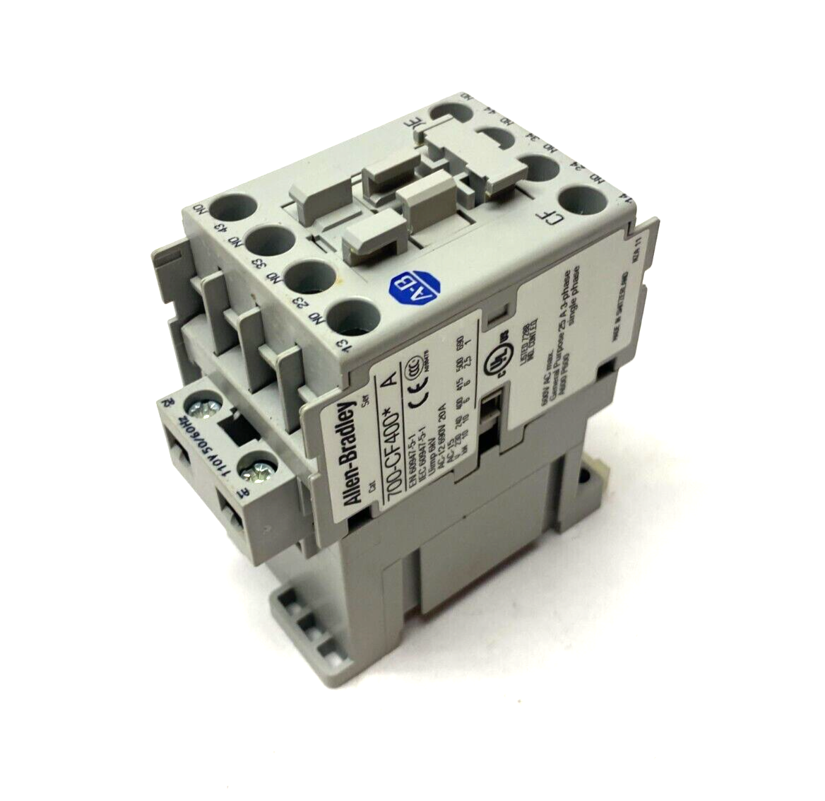Allen Bradley 700-CF400D Ser. A Contactor 20A 690V - Used - Maverick Industrial Sales