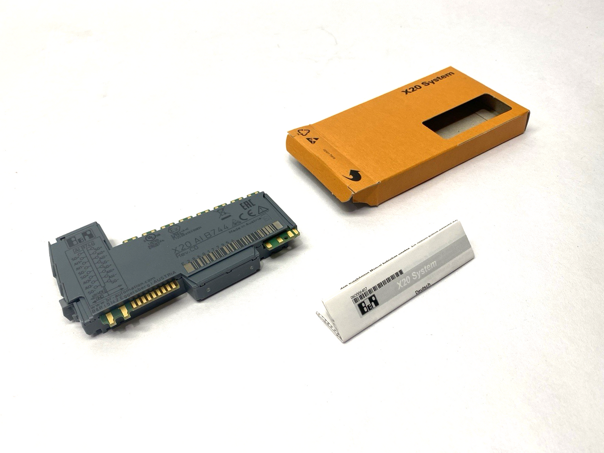 B&R Automation X20AIB744 Rev. C0 Analog Input Module 4-Inputs - Maverick Industrial Sales