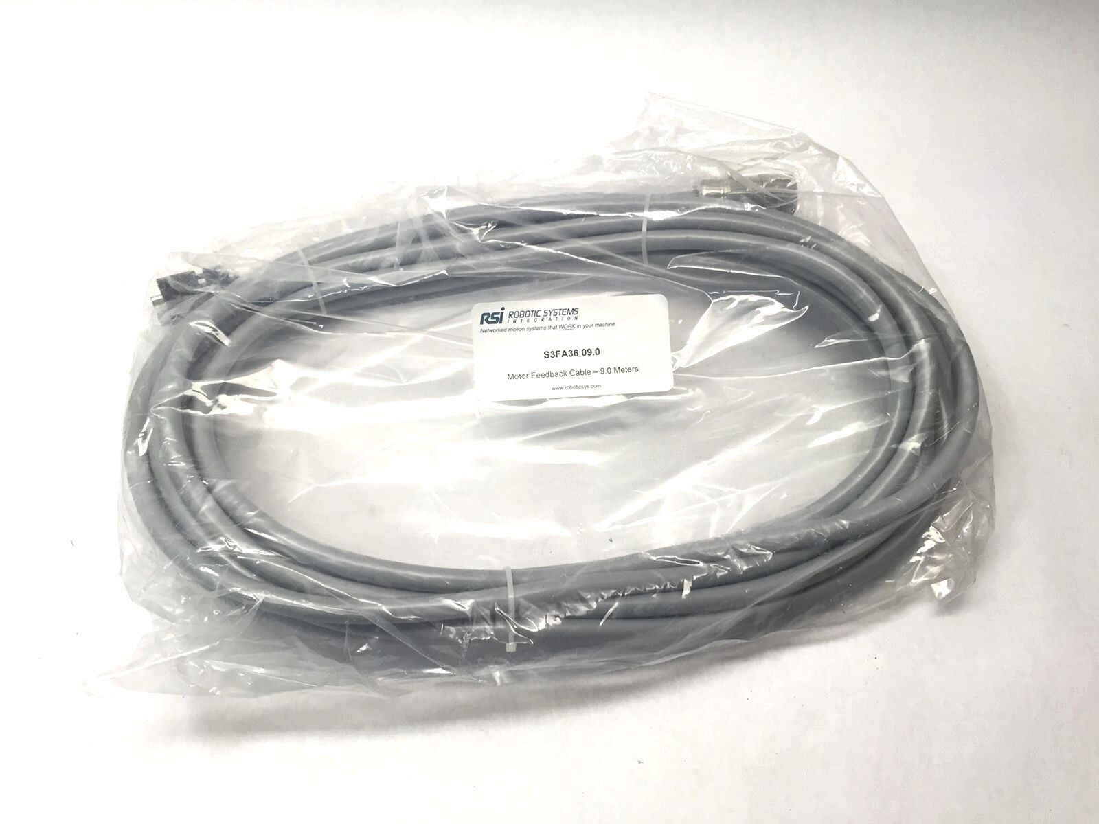 Robotic Systems Integration RSI S3FA36 09.0 Motor Feedback Cable 9m - New - Maverick Industrial Sales