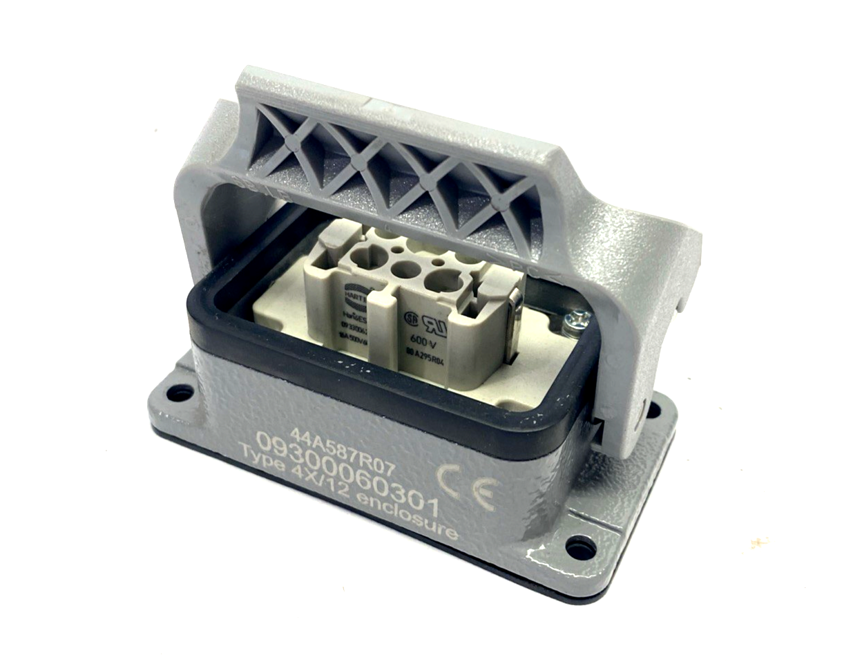Harting 09300060301 Han 6B-HBM-SL Housing 09330062716 Han 6 ES-Female Insert - Maverick Industrial Sales