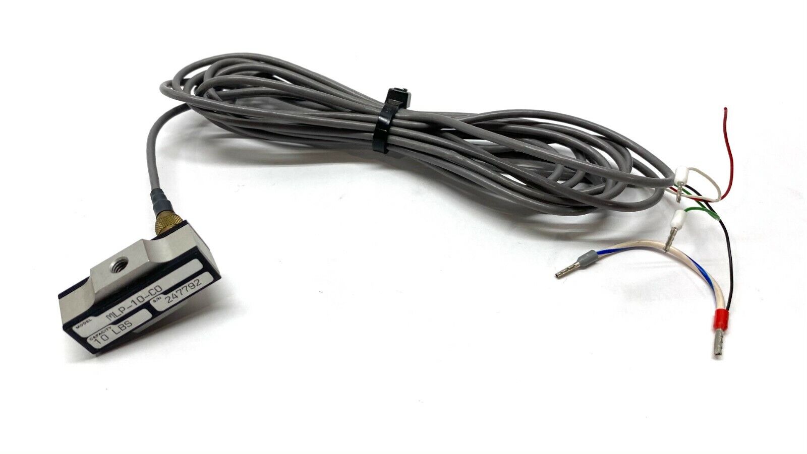 Transducer Technologies MLP-10-C0 Load Cell 10lb Cap w/ 4 Wire Cable - Used - Maverick Industrial Sales