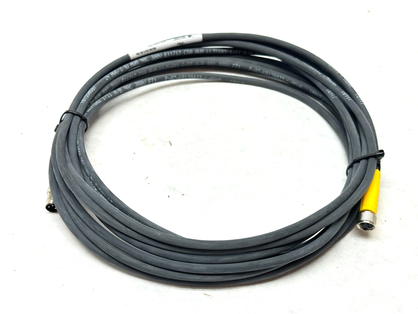 Turck PKG 3M-5-PSG 3M/S90 Actuator Sensor Cable M/F M8 3-Pin 5m U0901-27 - Used - Maverick Industrial Sales