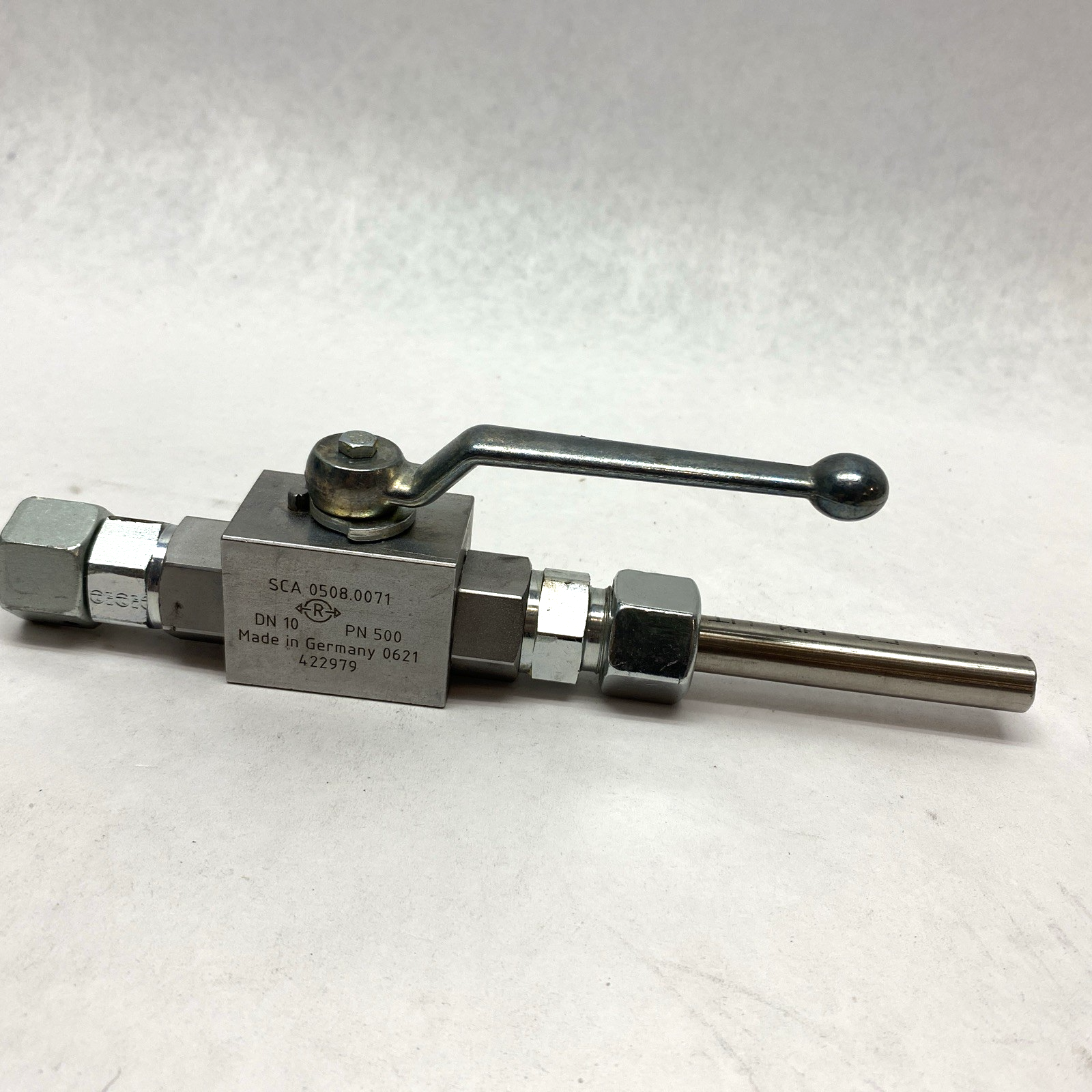 SCA 0508.0071 | Atlas Copco Manual Valve DN 10 PN 500 - Used - Maverick Industrial Sales
