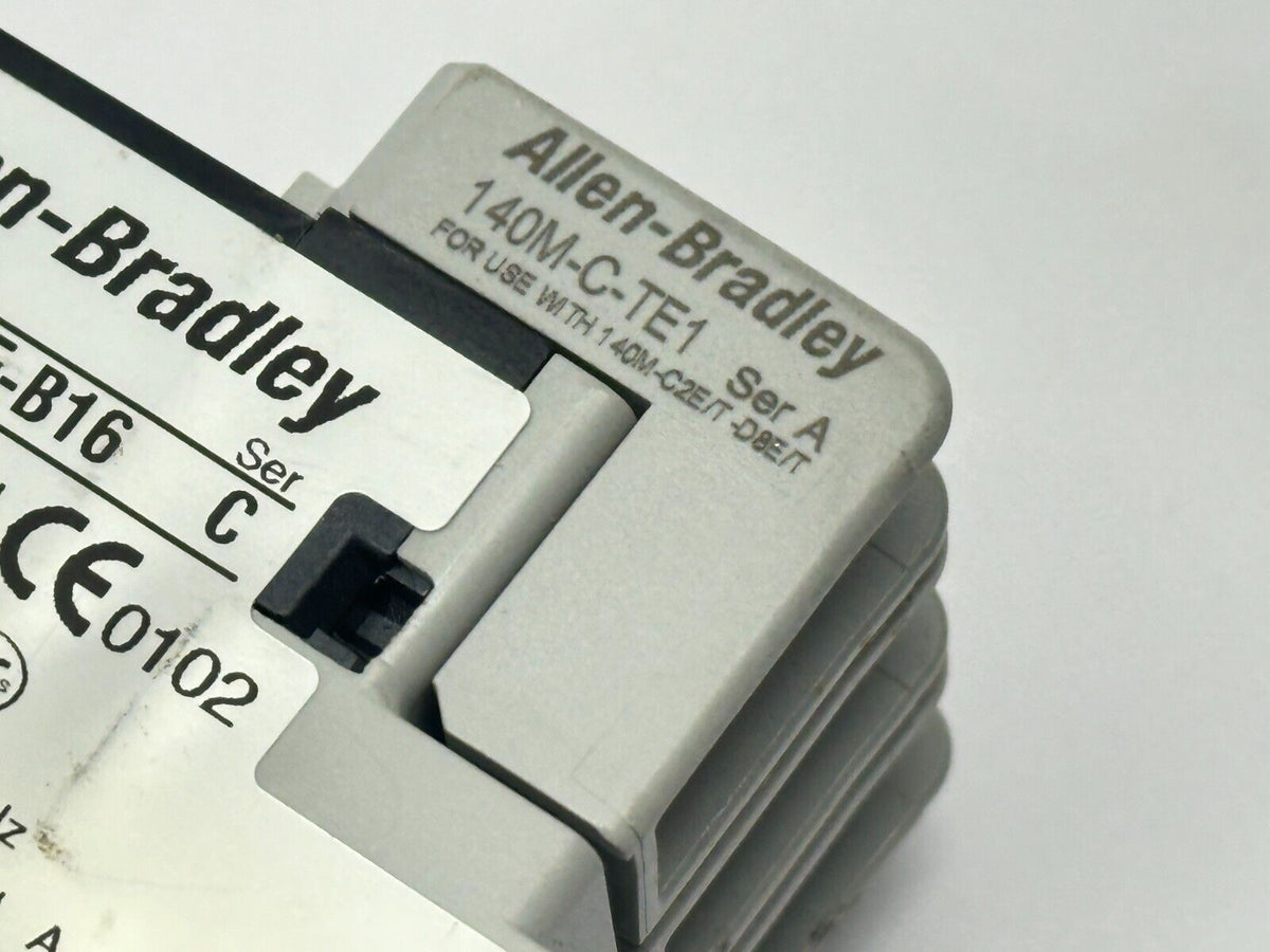 140M-C2E-B16 | Allen Bradley Ser C Circuit Breaker w/ 140M-C-A, 140M-C-TE1 - Used - Maverick Industrial Sales