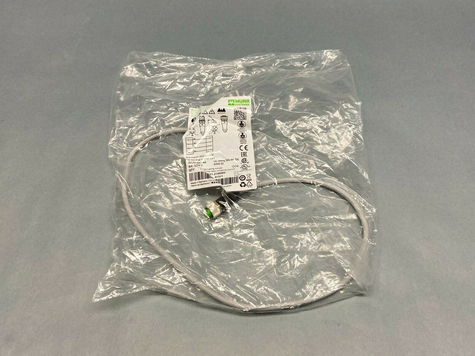Murr Electronik 7000-40021-2140060 Double-Ended Cordset - Maverick Industrial Sales